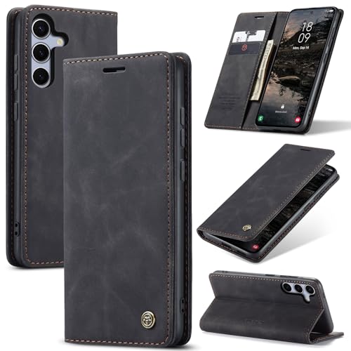 Cracedily Handyhülle für Samsung Galaxy S25 / S24 Hülle, Klapphülle Premium Lederhülle Klappbar Flip Case Tasche Magnet Kartenfach Standfunktion Klapphülle Schutzhülle für Galaxy S25, Schwarz Cracedily Handyhülle für Samsung Galaxy S25 / S24 Hülle, Klapphülle Premium Lederhülle Klappbar Flip Case Tasche Magnet Kartenfach Standfunktion Klapphülle Schutzhülle für Galaxy S25, Schwarz von Cracedily