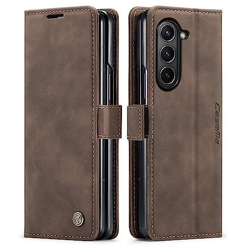 Cracedily Handyhülle für Samsung Galaxy Z Fold 5 Hülle, Klapphülle Premium Lederhülle Klappbar Flip Case Tasche Magnet Kartenfach Standfunktion Klapphülle Schutzhülle, Kaffee Cracedily Handyhülle für Samsung Galaxy Z Fold 5 Hülle, Klapphülle Premium Lederhülle Klappbar Flip Case Tasche Magnet Kartenfach Standfunktion Klapphülle Schutzhülle, Kaffee von Cracedily