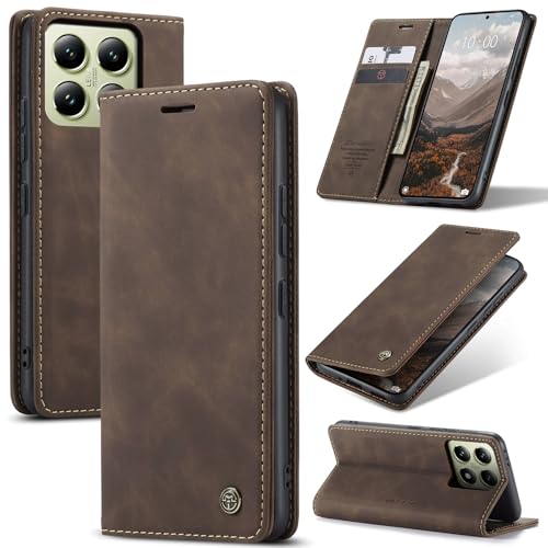 Cracedily Handyhülle für Xiaomi 14T Hülle, Klapphülle Premium Lederhülle Klappbar Flip Case Tasche Magnet Kartenfach Standfunktion Klapphülle Schutzhülle für Xiaomi mi 14T, Kaffee Cracedily Handyhülle für Xiaomi 14T Hülle, Klapphülle Premium Lederhülle Klappbar Flip Case Tasche Magnet Kartenfach Standfunktion Klapphülle Schutzhülle für Xiaomi mi 14T, Kaffee von Cracedily