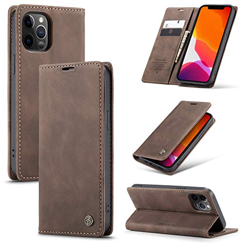 Cracedily Handyhülle für iPhone 12 Pro Max Hülle, Klapphülle Premium Lederhülle Klappbar Flip Case Tasche Magnet Kartenfach Standfunktion Klapphülle Schutzhülle für iPhone 12 Pro Max, Kaffee Cracedily Handyhülle für iPhone 12 Pro Max Hülle, Klapphülle Premium Lederhülle Klappbar Flip Case Tasche Magnet Kartenfach Standfunktion Klapphülle Schutzhülle für iPhone 12 Pro Max, Kaffee von Cracedily