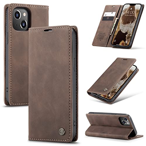 Cracedily Handyhülle für iPhone 13 Hülle, Klapphülle Premium Lederhülle Klappbar Flip Case Tasche Magnet Kartenfach Standfunktion Klapphülle Schutzhülle für iPhone 13, Kaffee Cracedily Handyhülle für iPhone 13 Hülle, Klapphülle Premium Lederhülle Klappbar Flip Case Tasche Magnet Kartenfach Standfunktion Klapphülle Schutzhülle für iPhone 13, Kaffee von Cracedily