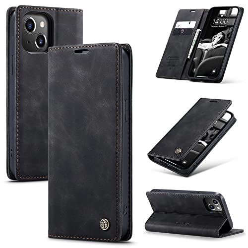 Cracedily Handyhülle für iPhone 13 Hülle, Klapphülle Premium Lederhülle Klappbar Flip Case Tasche Magnet Kartenfach Standfunktion Klapphülle Schutzhülle für iPhone 13, Schwarz Cracedily Handyhülle für iPhone 13 Hülle, Klapphülle Premium Lederhülle Klappbar Flip Case Tasche Magnet Kartenfach Standfunktion Klapphülle Schutzhülle für iPhone 13, Schwarz von Cracedily
