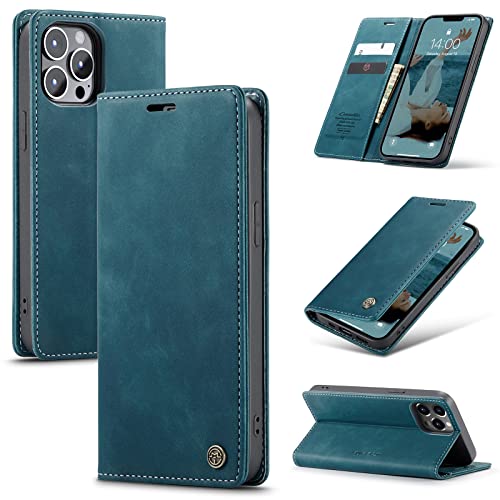 Cracedily Handyhülle für iPhone 13 Pro Max Hülle, Nicht für iPhone 13 Pro. Klapphülle Premium Lederhülle Klappbar Flip Case Tasche Magnet Kartenfach Standfunktion Klapphülle Schutzhülle, Blaugrün Cracedily Handyhülle für iPhone 13 Pro Max Hülle, Nicht für iPhone 13 Pro. Klapphülle Premium Lederhülle Klappbar Flip Case Tasche Magnet Kartenfach Standfunktion Klapphülle Schutzhülle, Blaugrün von Cracedily