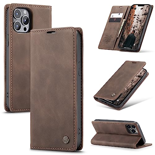 Cracedily Handyhülle für iPhone 13 Pro Max Hülle, Nicht für iPhone 13 Pro. Klapphülle Premium Lederhülle Klappbar Flip Case Tasche Magnet Kartenfach Standfunktion Klapphülle Schutzhülle, Kaffee Cracedily Handyhülle für iPhone 13 Pro Max Hülle, Nicht für iPhone 13 Pro. Klapphülle Premium Lederhülle Klappbar Flip Case Tasche Magnet Kartenfach Standfunktion Klapphülle Schutzhülle, Kaffee von Cracedily