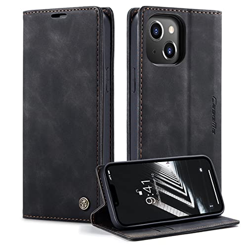 Cracedily Handyhülle für iPhone 14 Hülle, Klapphülle Premium Lederhülle Klappbar Flip Case Tasche Magnet Kartenfach Standfunktion Klapphülle Schutzhülle für iPhone 14, Schwarz Cracedily Handyhülle für iPhone 14 Hülle, Klapphülle Premium Lederhülle Klappbar Flip Case Tasche Magnet Kartenfach Standfunktion Klapphülle Schutzhülle für iPhone 14, Schwarz von Cracedily
