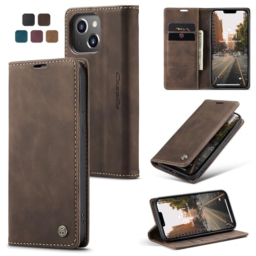 Cracedily Handyhülle für iPhone 14 Plus Hülle, Klapphülle Premium Lederhülle Klappbar Flip Case Tasche Magnet Kartenfach Standfunktion Klapphülle Schutzhülle für iPhone 14 Plus, Kaffee Cracedily Handyhülle für iPhone 14 Plus Hülle, Klapphülle Premium Lederhülle Klappbar Flip Case Tasche Magnet Kartenfach Standfunktion Klapphülle Schutzhülle für iPhone 14 Plus, Kaffee von Cracedily