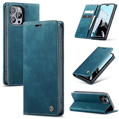Cracedily Handyhülle für iPhone 14 Pro Max Hülle, Klapphülle Premium Lederhülle Klappbar Flip Case Tasche Magnet Kartenfach Standfunktion Klapphülle Schutzhülle für iPhone 14 Pro Max, Blaugrün Cracedily Handyhülle für iPhone 14 Pro Max Hülle, Klapphülle Premium Lederhülle Klappbar Flip Case Tasche Magnet Kartenfach Standfunktion Klapphülle Schutzhülle für iPhone 14 Pro Max, Blaugrün von Cracedily