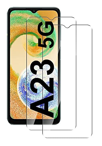 [2 Stück] Panzer Schutz Glas für Samsung Galaxy A23 / A23 5G Schutzfolie, 9H Härte Folie, kratzfrei Panzerfolie, Anti-Öl Glas, Anti-Bläschen von Cracksin