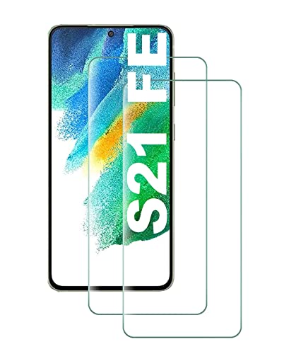[2 Stück] Panzer Schutz Glas kompatibel mit Samsung Galaxy S21 FE 5G Schutzfolie Displayschutzfolie [Blasenfrei] [HD] [Kompatibel mit Handy Hülle] [9H Härte] [2.5D Rand] [Anti-Kratzen] von Cracksin