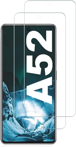 [2 Stück] Schutzfolie für Samsung Galaxy A52 / A52 5G Schutzglas Panzerfolie Echt Hartglas Screen Protector Glasfolie Tempered Glass von Cracksin