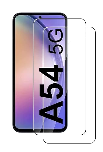 [2 Stück] Schutzglas kompatibel mit Samsung Galaxy A54 5G Panzerfolie Schutzfolie Verbundglas Displayglas Echt Hart Tempered Glass 9H Härte Glas von Cracksin