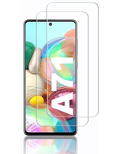 2x Schutzglas für Samsung Galaxy A71 Panzer 9H Härte HD Clear Glas Displayschutz Ultra Klar Bildschrimschutz von Cracksin