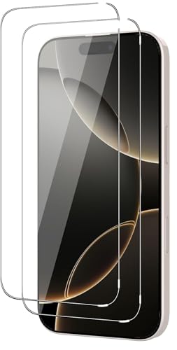 Cracksin [2 Stück] Panzer Schutz Glas kompatibel mit iPhone 16 Schutzfolie Verbundglas Displayglas Echt Hart Tempered Glass 9H Härte Glas von Cracksin