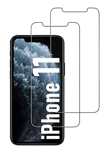 Cracksin [2 Stück] Panzer Schutzglas für iPhone 11 Schutzfolie 9H Härte, Echt Hart Tempered Glass, HD Displayschutzfolie, 2.5D, Ultra-klar, Kratzfest, von Cracksin
