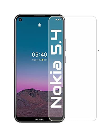 Cracksin [2 Stück] Schutzfolie kompatibel mit Nokia 5.4 Displayschutz Panzer Schutzglas Echt Hartglas Screen Protector 9H Tempered Glass 0.33mm von Cracksin