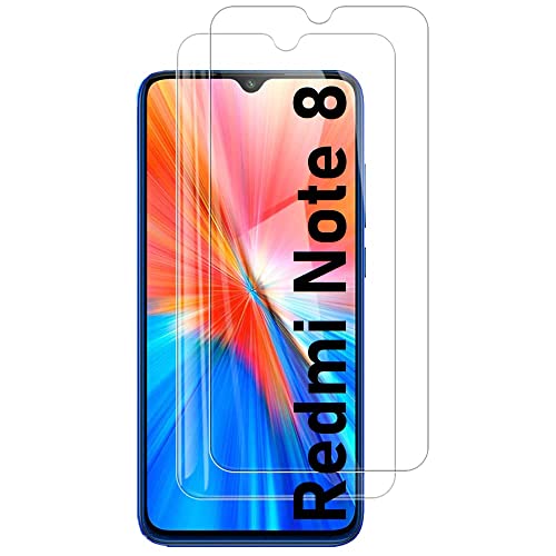 Cracksin [2 Stück] Schutzfolie kompatibel mit Xiaomi Redmi Note 8 Panzerfolie Verbundglas Schutzglas Hart Tempered Glass 9H Kristallklar Anti-Kratzen Anti-Öl von Cracksin