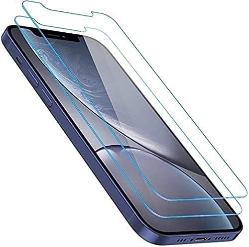Cracksin [2 Stück] Schutzfolie kompatibel mit iPhone 12 [6.1 Zoll] Panzer Verbundglas Schutzglas Echt Hart Tempered Glass Kristallklar Anti-Kratzen von Cracksin