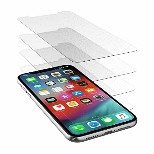 Cracksin [2 Stück] Schutzfolie kompatibel mit iPhone 12 Pro [6.1 Zoll] Panzer Verbundglas Schutzglas Echt Hart Tempered Glass Kristallklar Anti-Kratzen von Cracksin