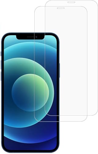 Panzer Schutz Glas kompatibel mit iPhone 12 [6,1] Displayschutzfolie, Schutzfolie [kein Glas] Nano-Tech 9H Glas Folie,100% Fingerabdrucksensor [2 Stück] von Cracksin