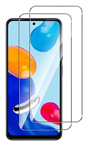 [2 Stück] Xiaomi Redmi Note 11s / Redmi Note 11 Panzer Schutzglas Schutzfolie Displayschutzfolie [Blasenfrei] [HD] [Kompatibel mit Handy Hülle] [9H Härte] von Cracksin