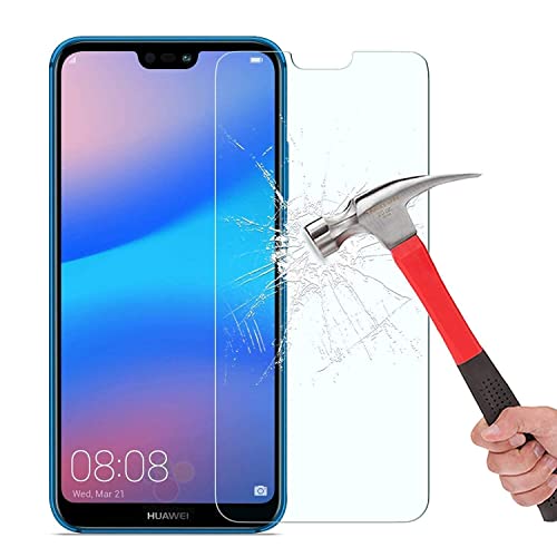 Cracksin 2x Schutzglas Schutzfolie Verbundglas Panzerfolie Displayglas Echt Hart Tempered Glass 9H, Ultra Klar HD, 100% Fingerabdrucksensor [2 Stück], Farbe: Huawei P20 Lite von Cracksin