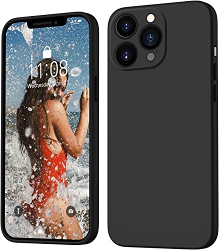 Cracksin Hülle Kompatibel mit iPhone 13 Pro Max [6.7 Zoll] Hochwertiges Liquid Silikone Case weiche TPU Stoßfest Handyhülle Kratzfestes Rundumschutz Flexible Cover von Cracksin