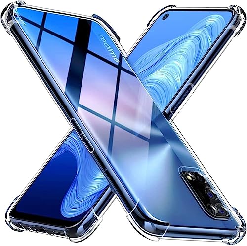 Cracksin Hülle für Oppo A54 5G Transparent Ultra Dünne weiche TPU Handyhülle Flexible Klar Case Cover [Bumper mit verstärkten Ecken] Rückseite von Cracksin