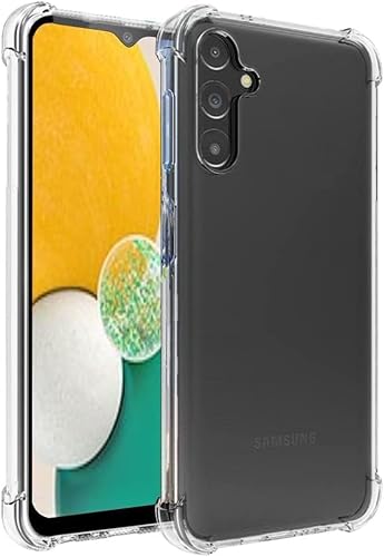 Cracksin Hülle für Samsung Galaxy A34 5G Transparent Ultra Dünne weiche TPU Handyhülle Flexible Klar Case Cover [Bumper mit verstärkten Ecken] Rückseite von Cracksin