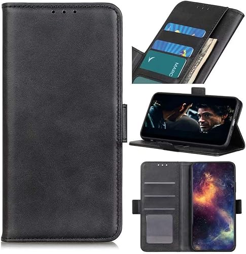 Cracksin Klapphülle Schutzhülle für iPhone 6s / 6 / iPhone 7 / iPhone 8 Flip Case Cover [Magnetverschluss] [Standfunktion] [3-Kartenfächer] Tasche Stoßfeste Etui (Schwarz) von Cracksin