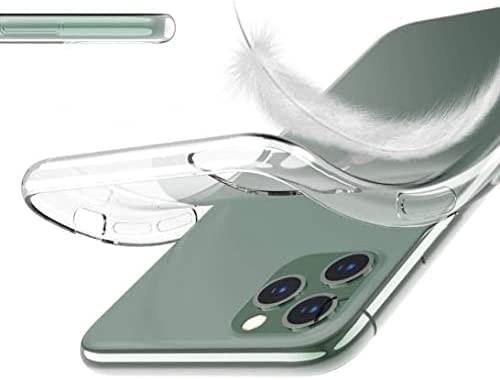 Cracksin Klar Silikon Hülle für iPhone 11 Transparent Ultra Dünne klare weiche TPU Handyhülle Flexible Crystal Clear Case Cover Bumper Rückseite (HD Klar) von Cracksin