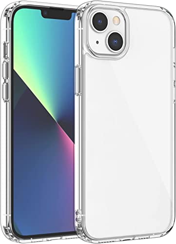 Cracksin Klar Silikon Hülle für iPhone 13 Transparent [6.1] Ultra Dünne klare weiche TPU Handyhülle Flexible Crystal Clear Case Cover Bumper Rückseite von Cracksin