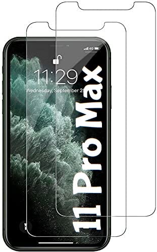Cracksin Panzerfolie kompatibel mit iPhone 11 Pro Max [2 Stück] Displayschutzfolie,Schutzfolie [kein Glas] 9H Glas Folie,100% Fingerabdrucksensor Nano-Tech von Cracksin