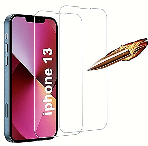 Cracksin [2 Stück] Panzer Schutz Glas kompatibel mit iPhone 13 Displayschutzfolie,Schutzfolie 100% Fingerabdrucksensor Nano-Glas 9H Glas von Cracksin