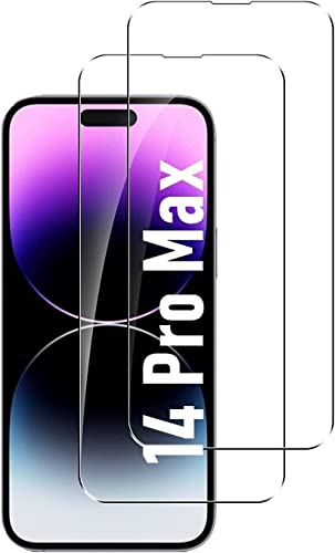 Cracksin Panzerfolie kompatibel mit iPhone 14 Pro Max [2 Stück] Displayschutzfolie, Schutzfolie [kein Glas] 9H,100% Fingerabdrucksensor Nano-Tech von Cracksin