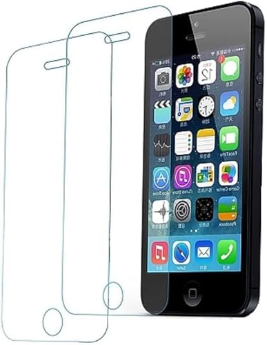 Cracksin Panzer Schutz Glas kompatibel mit iPhone SE 2016 [2 Stück] Displayschutzfolie,Schutzfolie [kein Glas] 100% Fingerabdrucksensor Nano-Glas 9H Glas von Cracksin