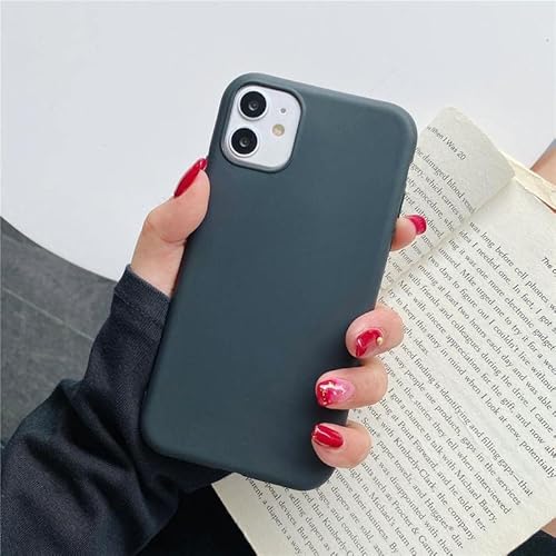 Cracksin Silicone Case Hülle für iPhone 14 Pro (6.1 Zoll) Hochwertiges weiche TPU Handyhülle Flexible Kameraschutz Cover (Dunkel Grau) von Cracksin