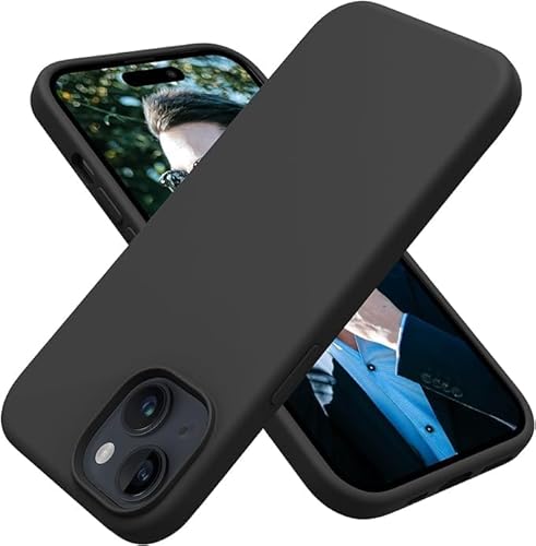 Cracksin Silikon Hülle für iPhone 15 Anti Shock Tasche robuste Liquid weiche TPU Rundumschutz Stoßfest Schutzhülle matt Schwarz Cracksin Silikon Hülle für iPhone 15 Anti Shock Tasche robuste Liquid weiche TPU Rundumschutz Stoßfest Schutzhülle matt Schwarz von Cracksin