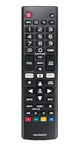 Ersatz Fernbedienung für Alle LG Modelle Universal TV Remote Control AKB75095307 AKB75095308 AKB73715601 (Alle Modelle) von Cracksin