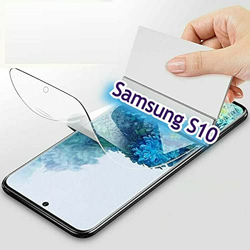 Gorilla Schutzfolie für Samsung Galaxy S10 [2 Stück] 3D Nano-Tech, Klar Folie, 100% Fingerabdrucksensor, Displayschutz Panzerfolie, TPU NANO von Cracksin