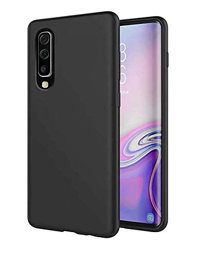 Hülle Kompatibel mit Samsung Galaxy A7 2018 Hochwertiges Liquid Silikone Case weiche TPU Stoßfest Handyhülle Kratzfestes Rundumschutz Flexible Cover von Cracksin