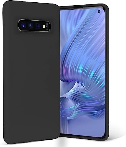 Hülle Kompatibel mit Samsung Galaxy S10 Hochwertiges Liquid Silikone Case weiche TPU Stoßfest Handyhülle Kratzfestes Rundumschutz Flexible Cover von Cracksin