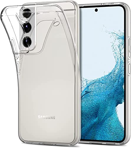 Klar Silikon Hülle für Samsung Galaxy S23+ / S23 Plus Transparent Ultra Dünne klare weiche TPU Handyhülle Flexible Clear Case Cover Bumper Rückseite von Cracksin