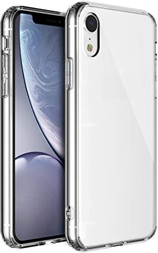 Klar Silikon Hülle für iPhone XR (6.1) Transparent Ultra Dünne klare weiche TPU Handyhülle Flexible Crystal Clear Case Cover Bumper Rückseite von Cracksin
