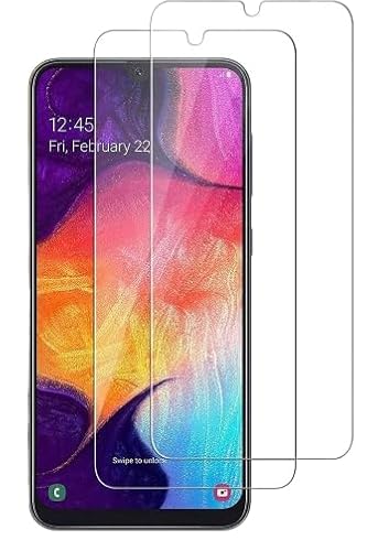 Panzerfolie kompatibel mit Samsung Galaxy A50 [2 Stück] Displayschutzfolie,Schutzfolie [kein Glas] 100% Fingerabdrucksensor Nano-Glas 9H Glas von Cracksin