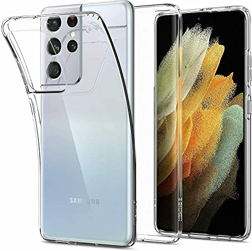 Silikon Hülle Kompatibel mit Samsung Galaxy S20 Ultra Dünn Durchsichtig Case Transparent TPU Schutzhülle Matte Anti-kratzt Handy Case Cover von Cracksin