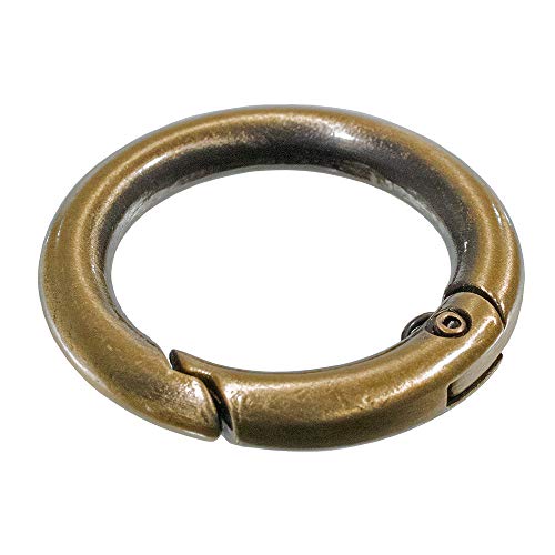 Craft County O-Ringe aus Metall, 1,9 cm (3/4 Zoll), für Schmuckherstellung, Geldbörsenhandwerk und Bekleidungsdesign (Bronze, 50 Stück) von Craft County