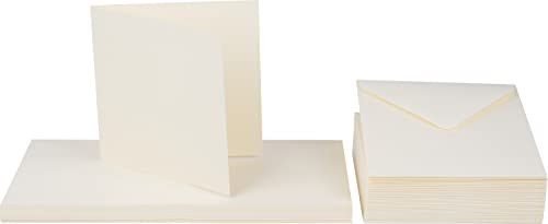 Craft UK Limited Umschläge, 50 Stück, quadratisch, cremefarben, Hochzeitsumschläge, Selbstklebend, 12,5 x 12,5 cm, Vintage Craft UK Limited Umschläge, 50 Stück, quadratisch, cremefarben, Hochzeitsumschläge, Selbstklebend, 12,5 x 12,5 cm, Vintage von Craft UK Limited
