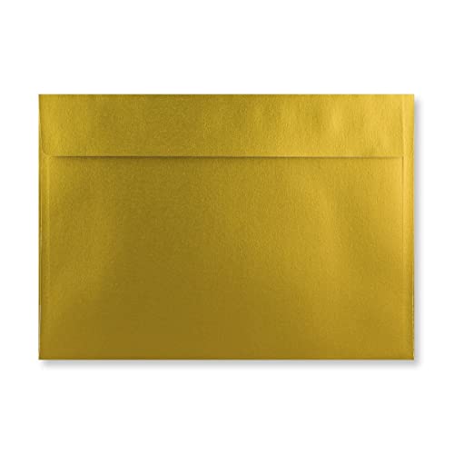 Briefumschläge mit Haftklebeverschluss, 100 g/m², ideal für Weihnachtskarten, Grußkarten, Hochzeitseinladungen, Geschenkgutscheine, Basteln und mehr, C4 (324 x 229 mm), 52 Stück von Craft21 Limited