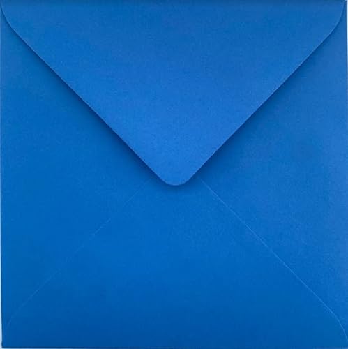 Quadratische Briefumschläge für Grußkarten, Hochzeitseinladungen, Bastelarbeiten, 155 x 155 mm, Blau, 15 Stück von Craft21 Limited