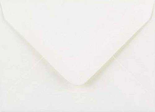 Umschläge für Grußkarten, 133 mm x 184 mm, für Hochzeitseinladungen, Bastelarbeiten, farbige Umschläge, 50 Stück (weiß) von Craft21 Limited
